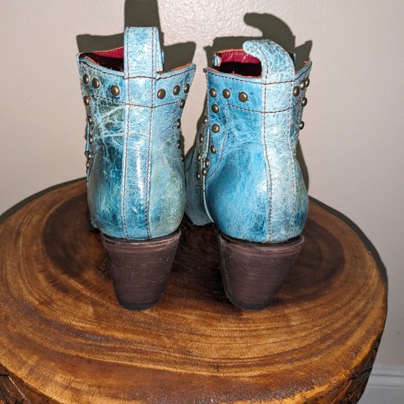 Ferrini womens booties - Turquoise - Size 8 1/2 - Picture 9 of 16